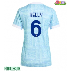 Juventus Lloyd Kelly #6 Bortatröja Kvinnor 2025-26 Kortärmad